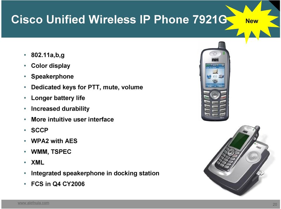 Longer battery life Increased durability More intuitive user interface