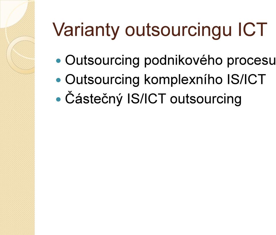procesu Outsourcing