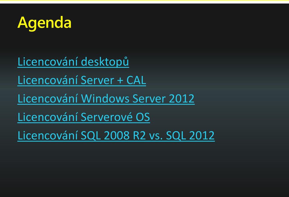 Windows Server 2012 Licencování
