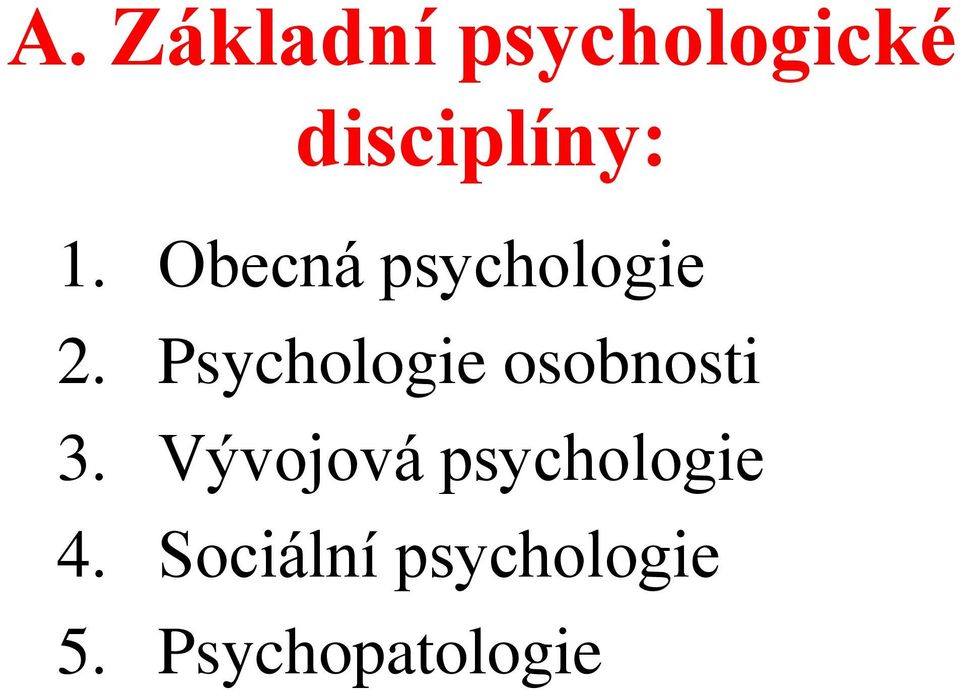 Psychologie osobnosti 3.