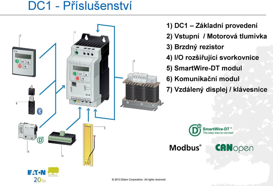 I/O rozšiřující svorkovnice 5) SmartWire-DT modul