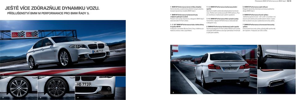 BMW M Performance karbonové kryty vnějších zpětných zrcátek Precizní ruční výroba. Sportovní, s designem BMW řady 5 dokonale ladící Hi-Tech vzhled.