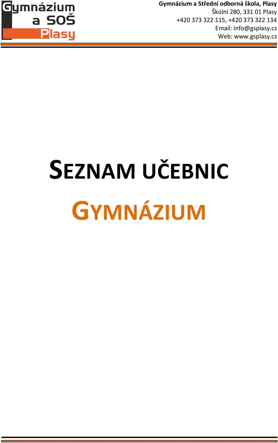 GYMNÁZIUM