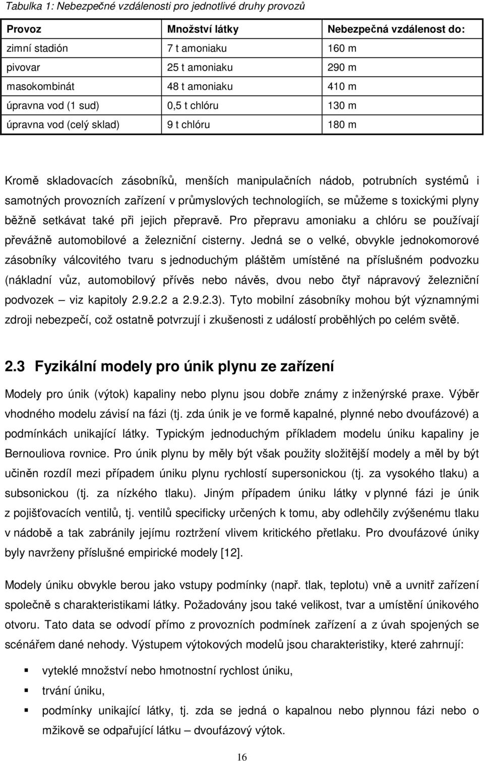 průmyslových technologiích, se můžeme s toxickými plyny běžně setkávat také při jejich přepravě. Pro přepravu amoniaku a chlóru se používají převážně automobilové a železniční cisterny.