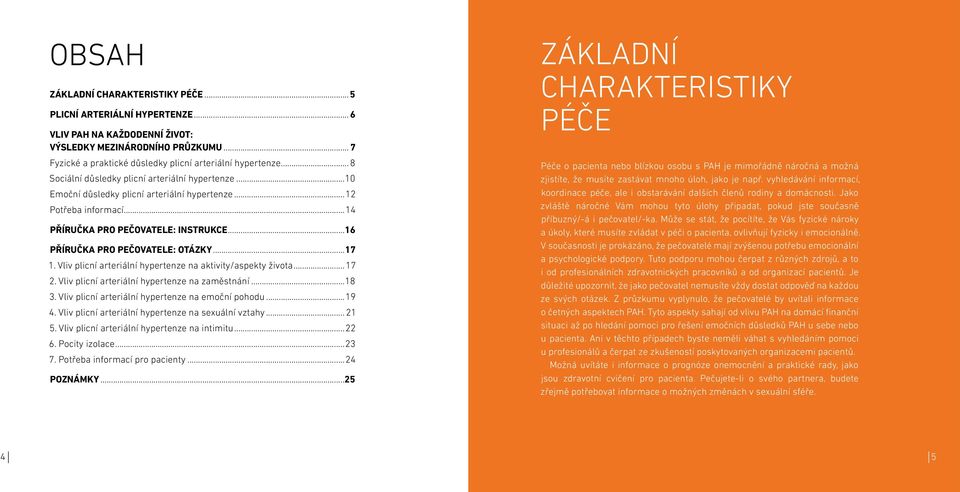 ..17 1. Vliv plicní arteriální hypertenze na aktivity/aspekty života...17 2. Vliv plicní arteriální hypertenze na zaměstnání...18 3. Vliv plicní arteriální hypertenze na emoční pohodu...19 4.