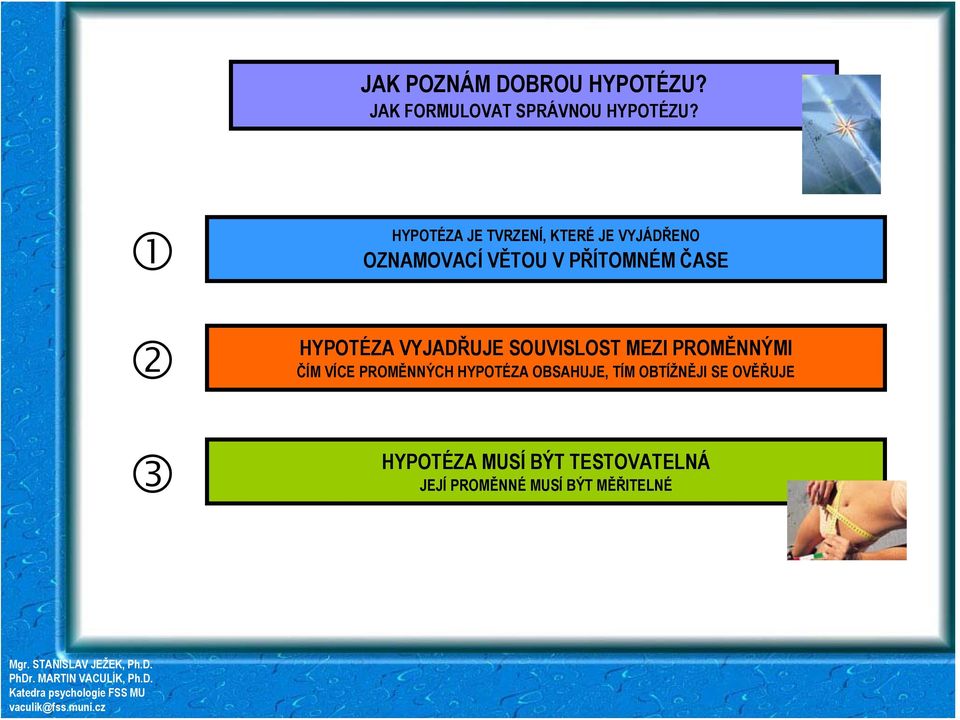 HYPOTÉZA VYJADŘUJE SOUVISLOST MEZI PROMĚNNÝMI ČÍM VÍCE PROMĚNNÝCH HYPOTÉZA