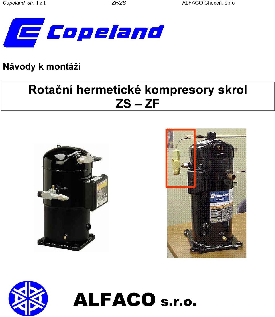 r.o Návody k montáži Rotační