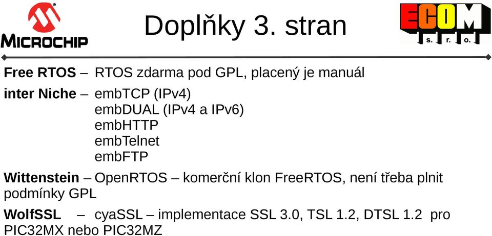 (IPv4) embdual (IPv4 a IPv6) embhttp embtelnet embftp Wittenstein