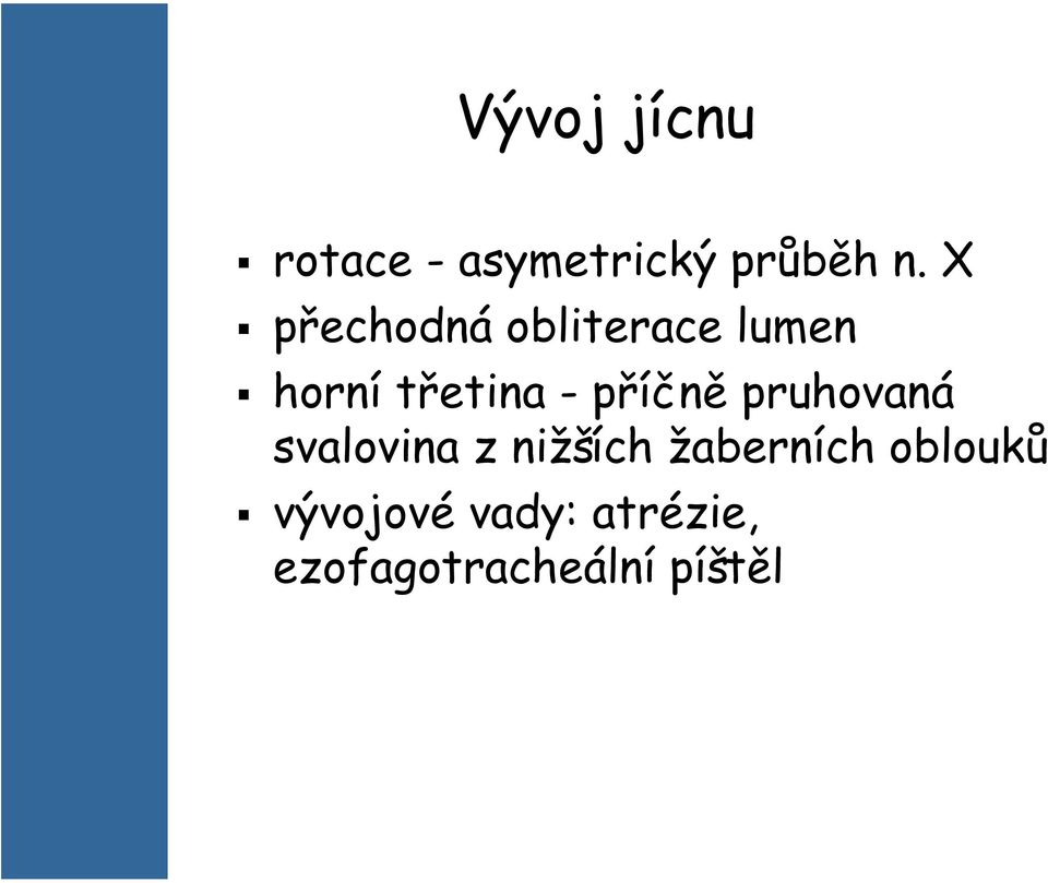 příčně pruhovaná svalovina z nižších žaberních