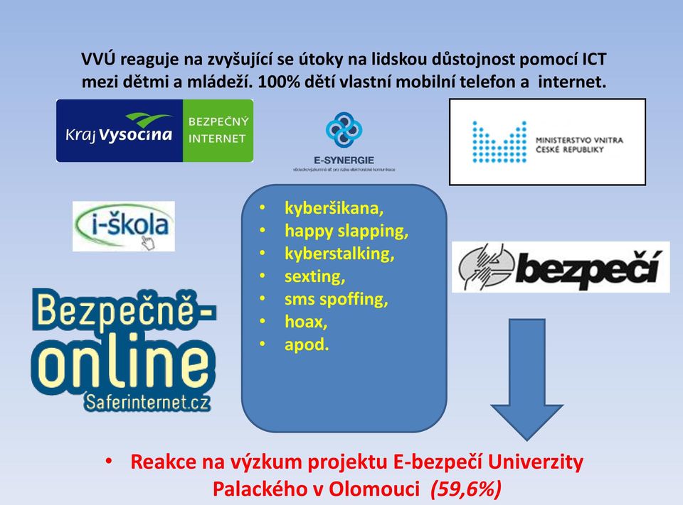 kyberšikana, happy slapping, kyberstalking, sexting, sms spoffing, hoax,