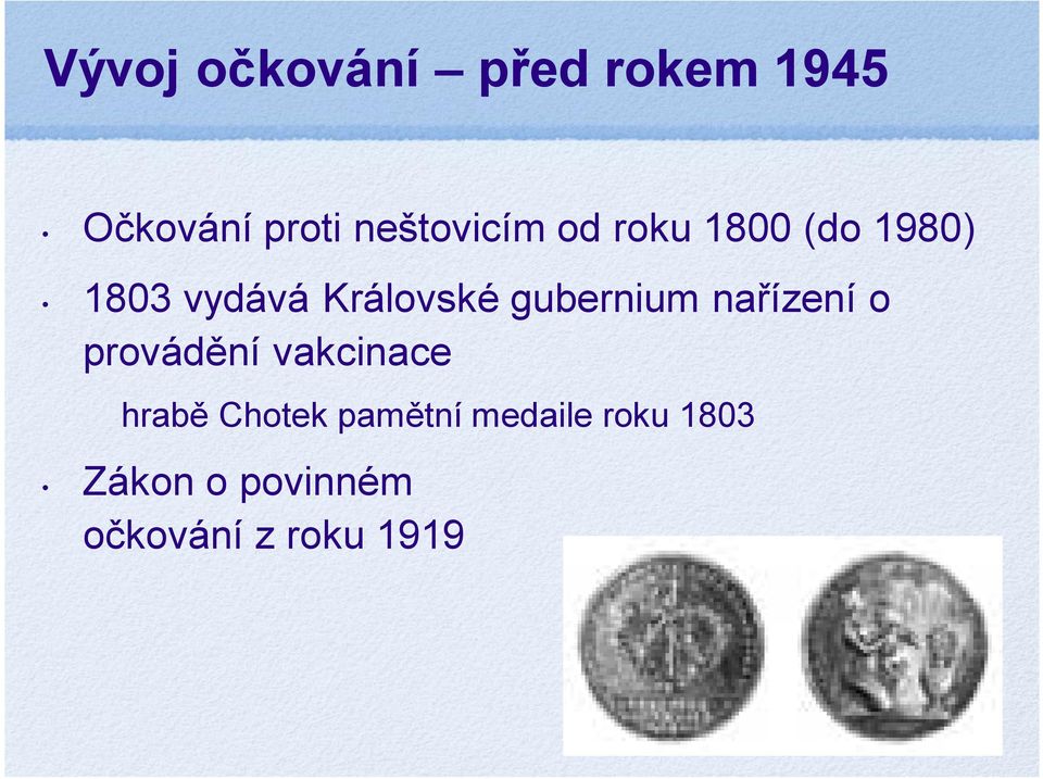 Královské gubernium nařízení o provádění vakcinace