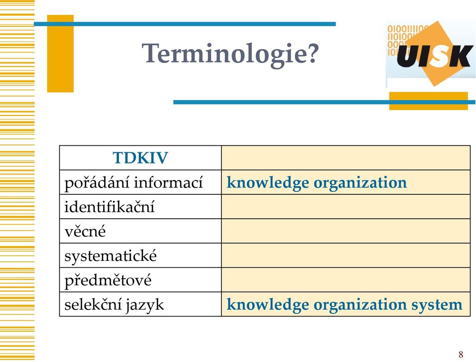 identifikační věcné systematické