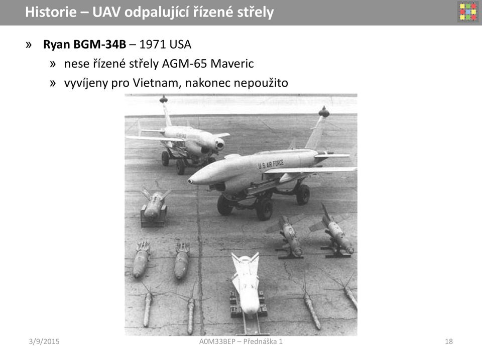 nese řízené střely AGM-65 Maveric»
