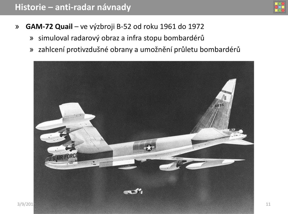 radarový obraz a infra stopu bombardérů»