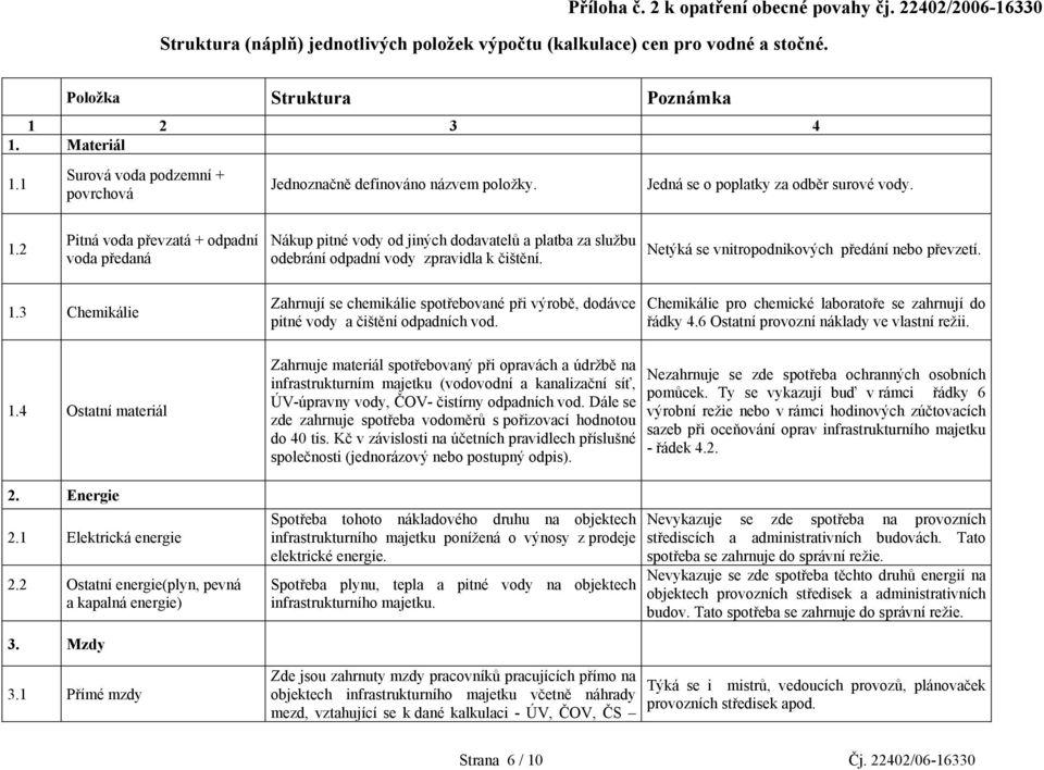 2 Pitná voda převzatá + odpadní voda předaná Nákup pitné vody od jiných dodavatelů a platba za službu odebrání odpadní vody zpravidla k čištění. Netýká se vnitropodnikových předání nebo převzetí. 1.