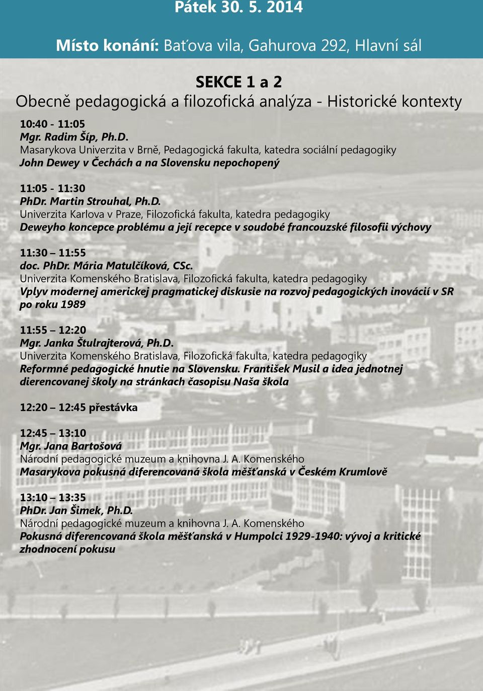 wey v Čechách a na Slovensku nepochopený 11:05-11:30 PhDr