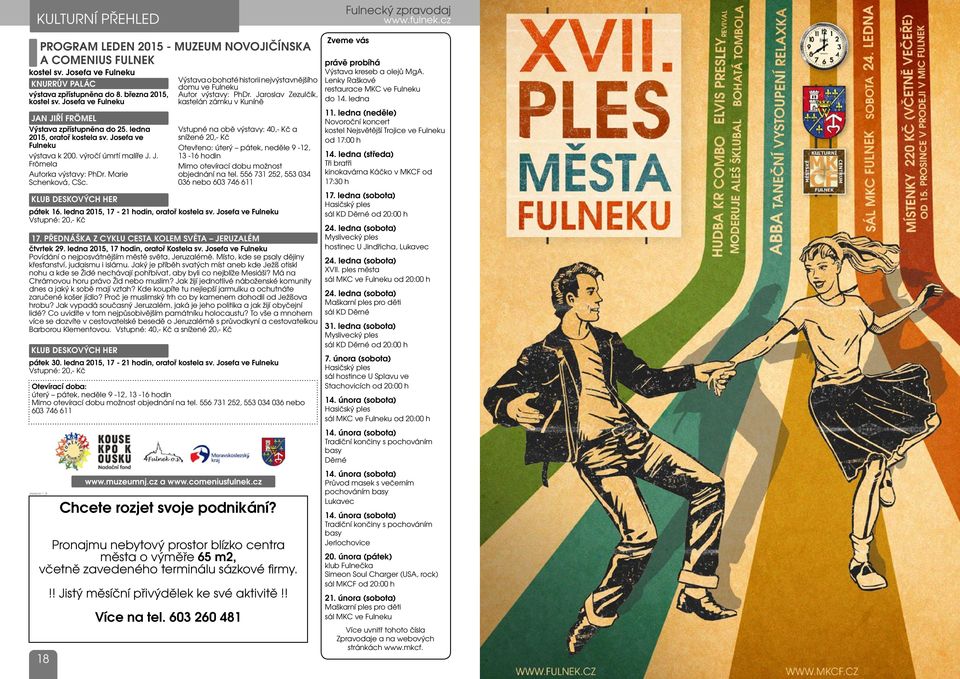 Marie Schenková, CSc. Klub deskových her pátek 16. ledna 2015, 17-21 hodin, oratoř kostela sv.