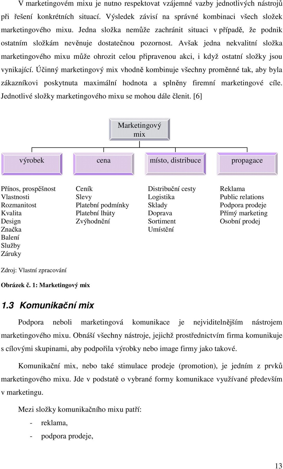 Avšak jedna nekvalitní složka marketingového mixu může ohrozit celou připravenou akci, i když ostatní složky jsou vynikající.