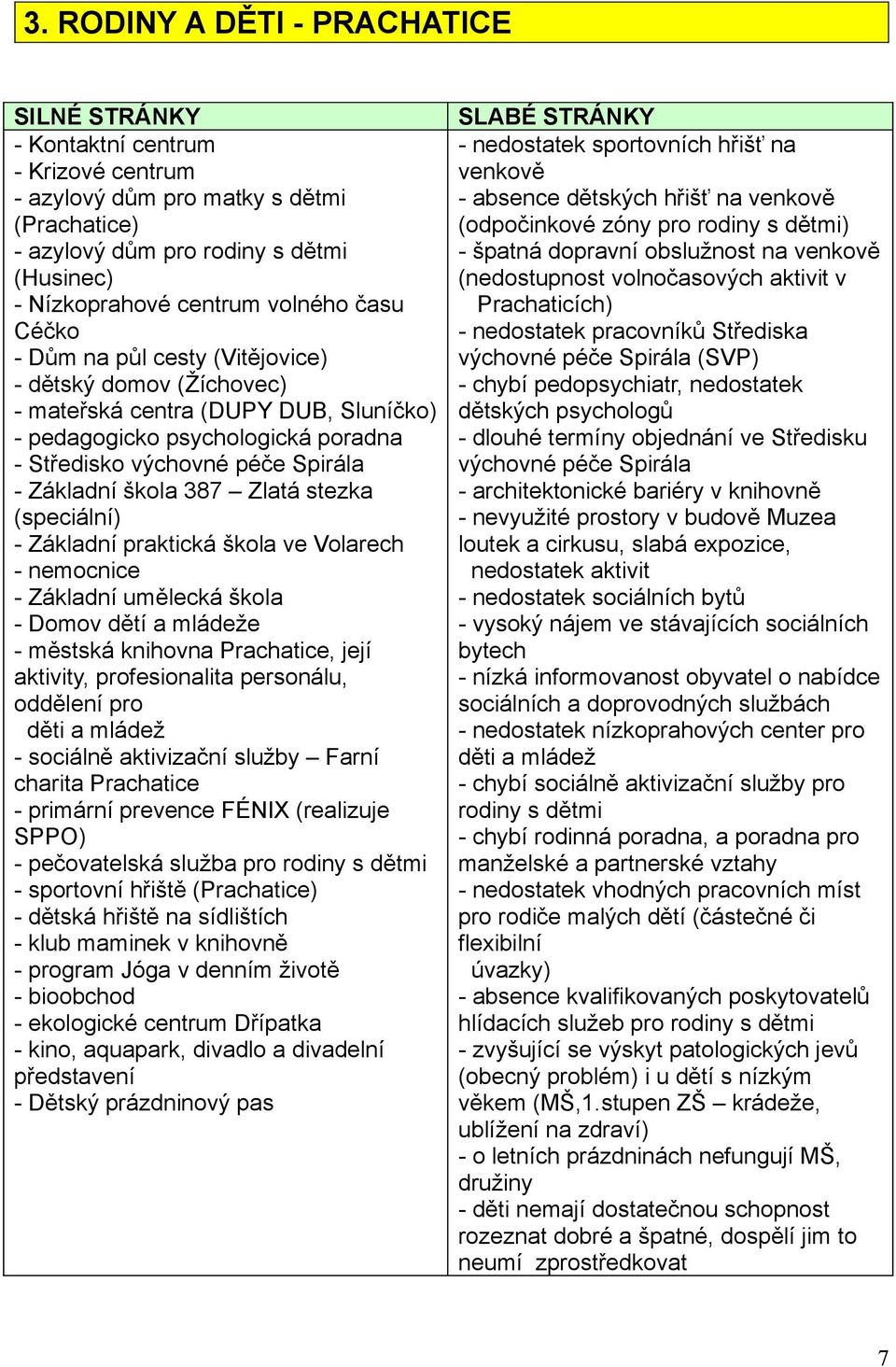 škola 387 Zlatá stezka (speciální) - Základní praktická škola ve Volarech - nemocnice - Základní umělecká škola - Domov dětí a mládeže - městská knihovna Prachatice, její aktivity, profesionalita