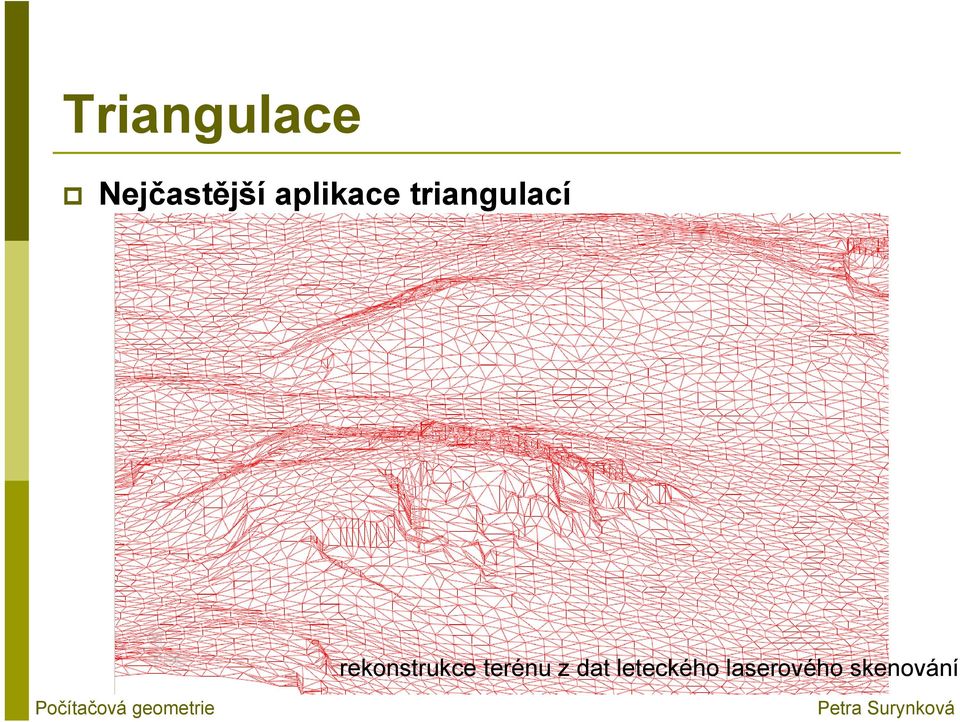 rekonstrukce terénu z