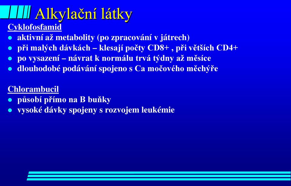 normálu trvá týdny až měsíce dlouhodobé podávání spojeno s Ca močového