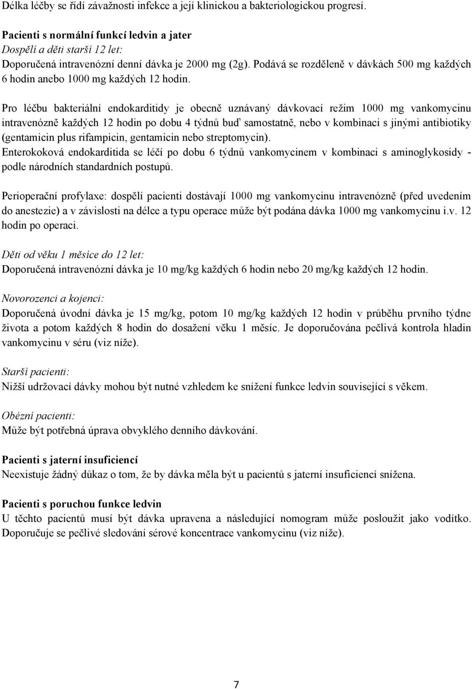 Podává se rozděleně v dávkách 500 mg každých 6 hodin anebo 1000 mg každých 12 hodin.