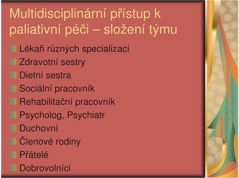 sestra Sociální pracovník Rehabilitační pracovník