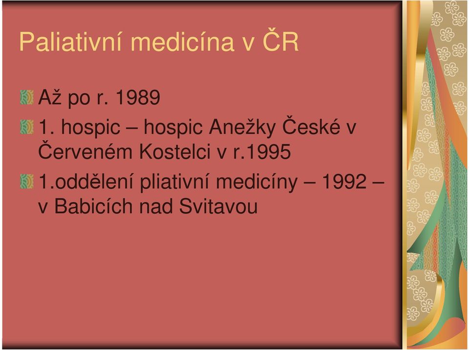 hospic hospic Anežky České v Červeném