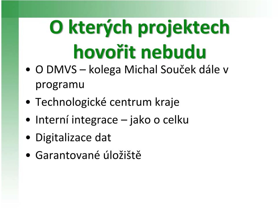 Technologické centrum kraje Interní