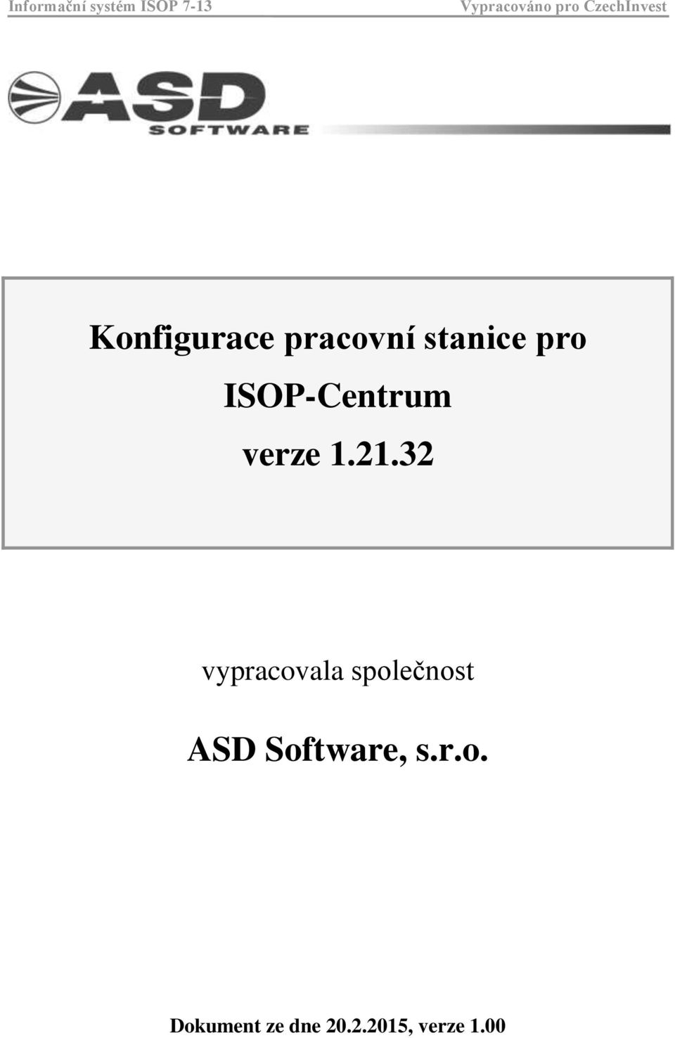 ISOP-Centrum verze 1.21.