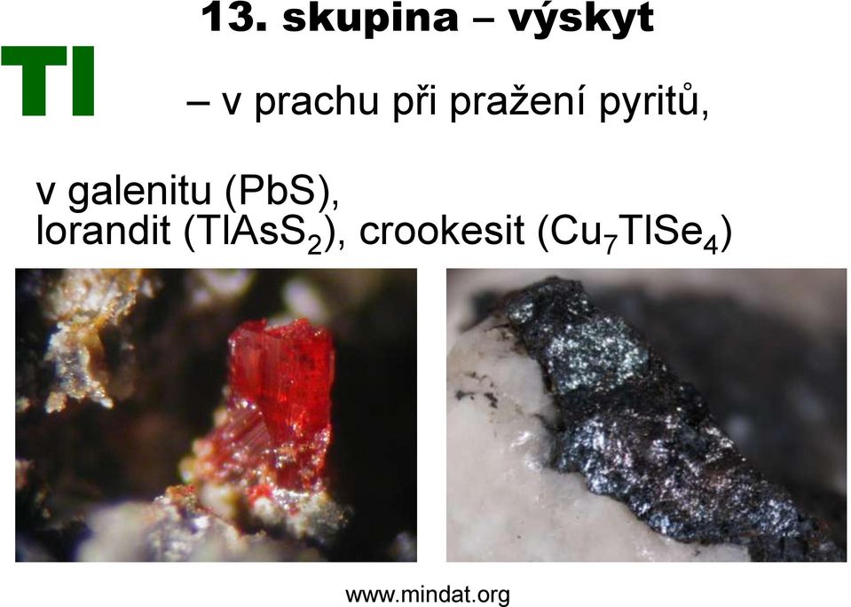 pražení pyritů, v galenitu