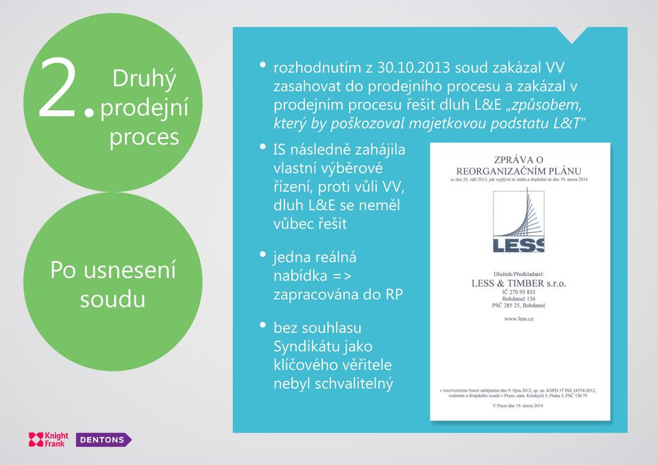 způsobem, který by poškozoval majetkovou podstatu L&T IS následně zahájila vlastní výběrové řízení,