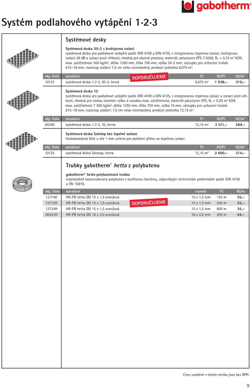 vlhkosti, vhodná pro obytné prostory, materiál: polystyren EPS-T 5000, Rλ = 0,75 m 2 K/W, max.