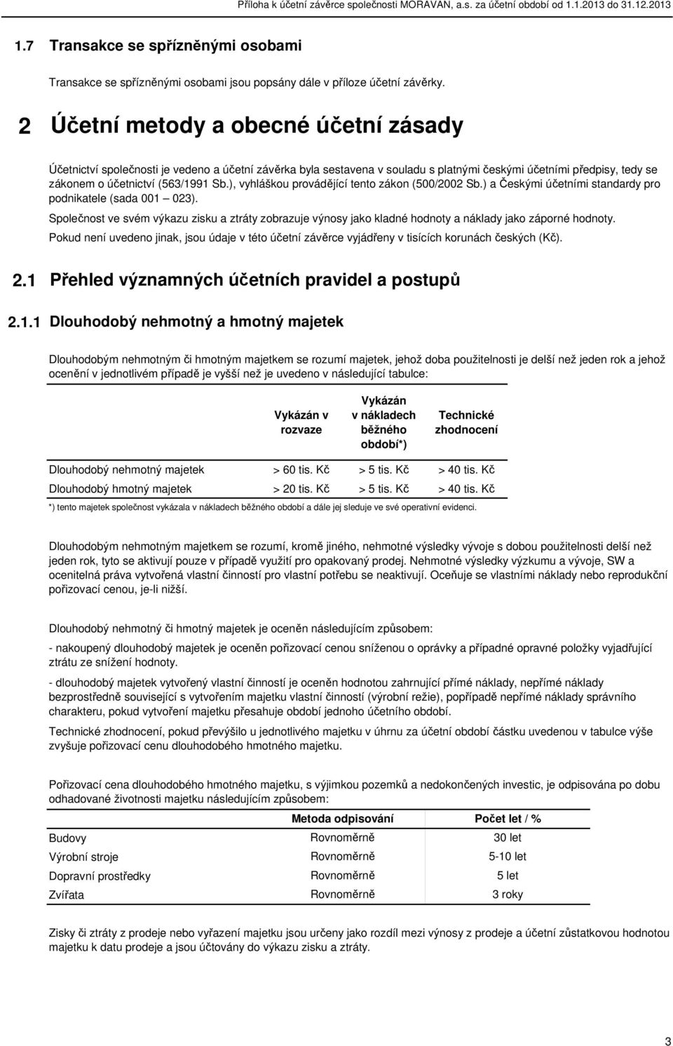 ), vyhláškou provádějící tento zákon (500/2002 Sb.) a Českými účetními standardy pro podnikatele (sada 001 023).