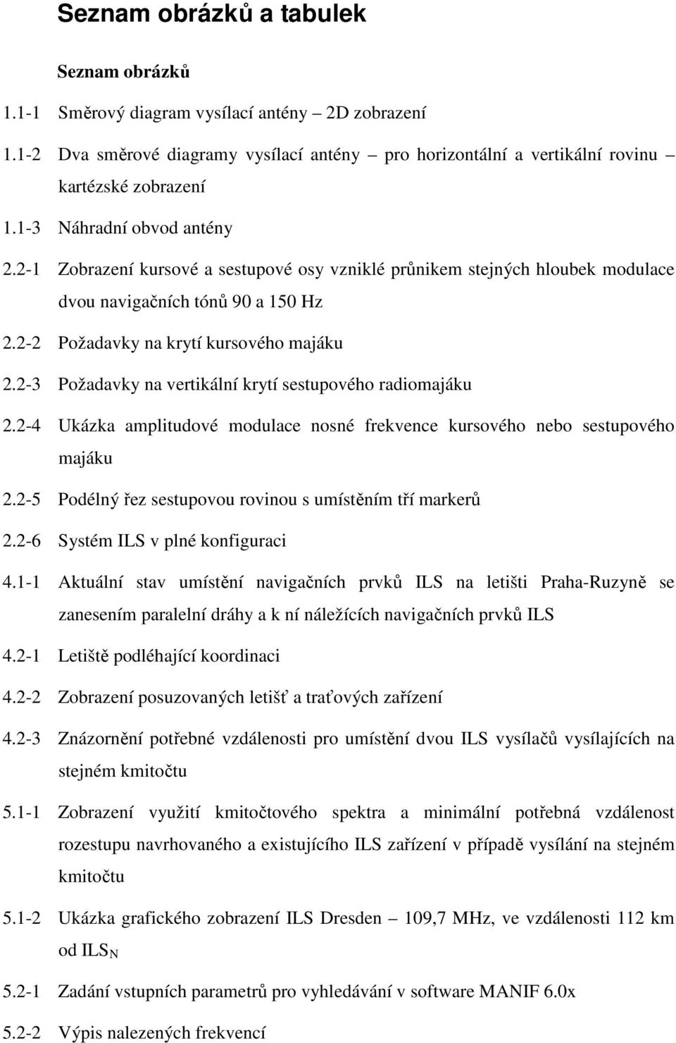 2-3 Požadavky na vertikální krytí sestupového radiomajáku 2.2-4 Ukázka amplitudové modulace nosné frekvence kursového nebo sestupového majáku 2.