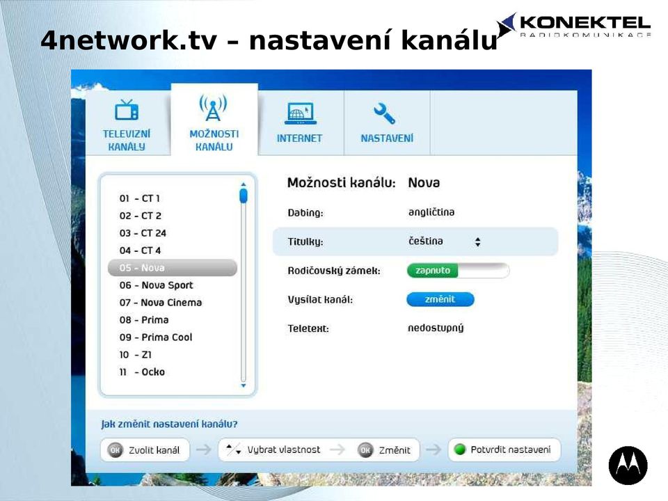 nastavení