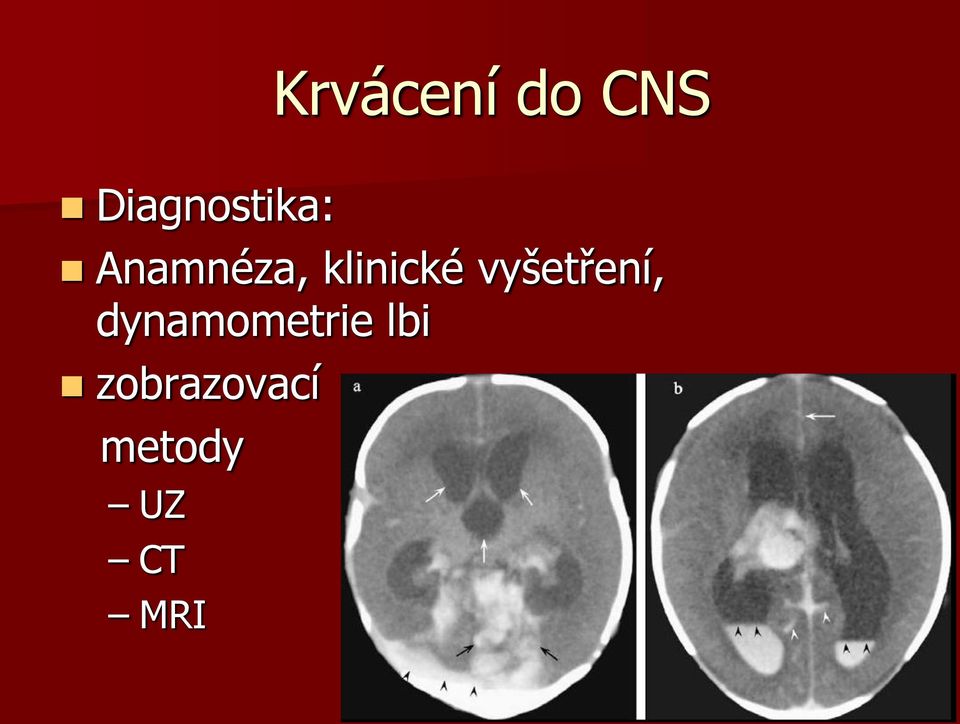 klinické vyšetření,