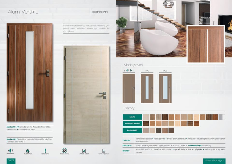 lišta, klika Trinity obložková zárubeň FABI S! PROTIHLUKOVÉ PROTIPOŽÁRNÍ BEZPEČNOSTNÍ ODOLNÝ POVRCH ATYPICKÝ ROZMĚR VYSOKÉ DVEŘE V.