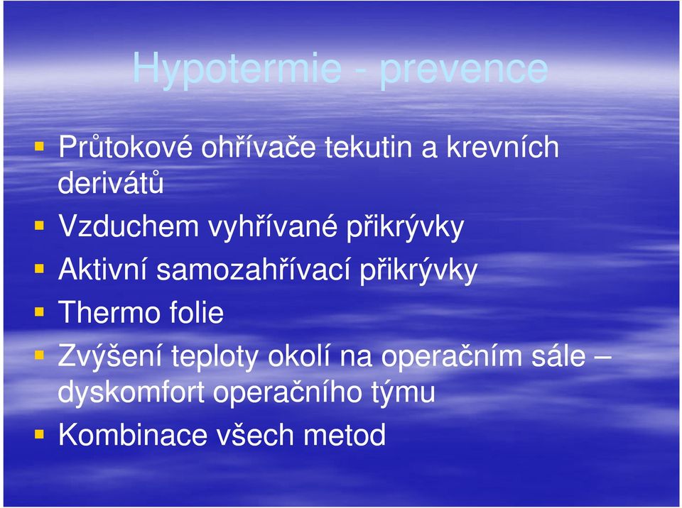 samozahřívací přikrývky Thermo folie Zvýšení teploty