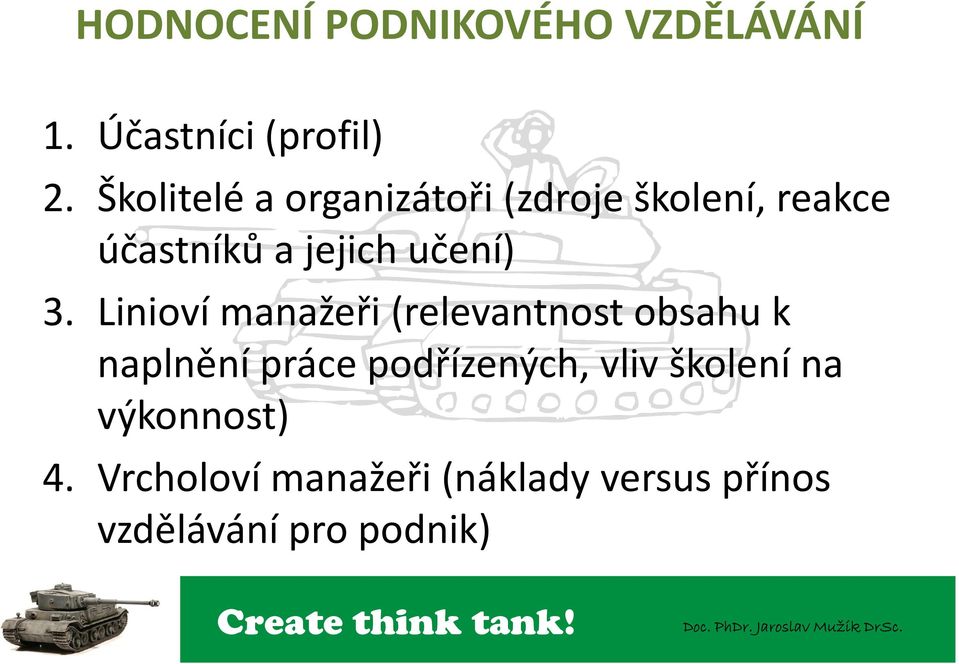 3. Linioví manažeři (relevantnost obsahu k naplnění práce podřízených,