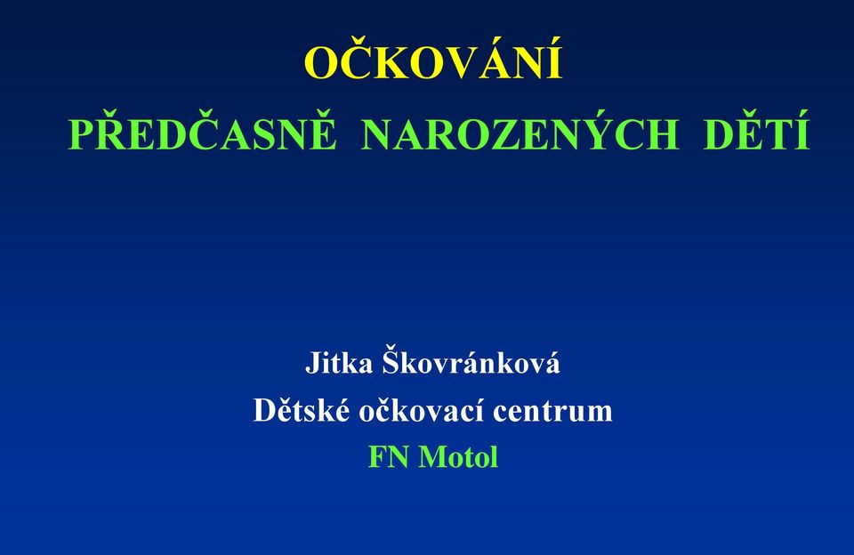 Škovránková Dětské
