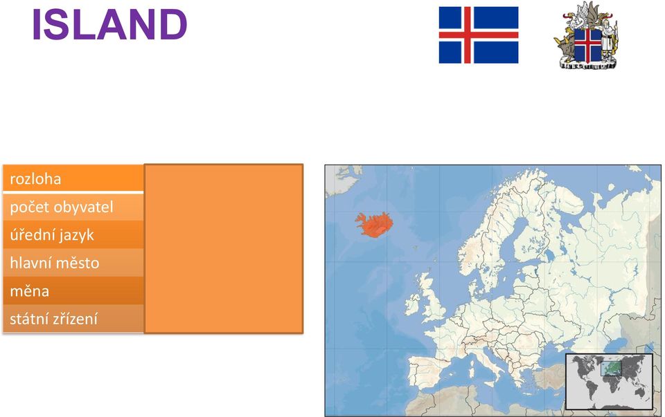 islandština hlavní město Reykjavík