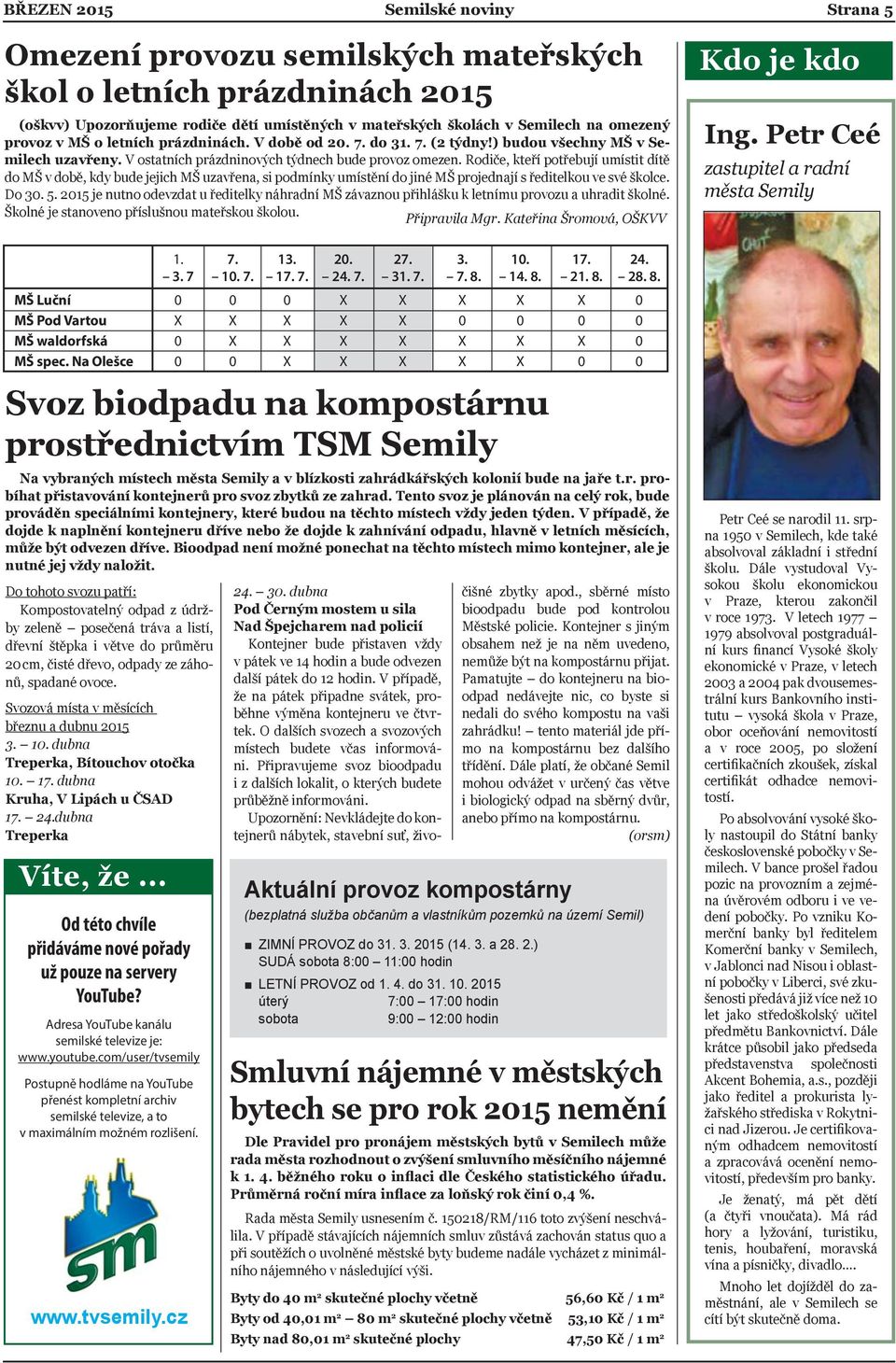 Rodiče, kteří potřebují umístit dítě do MŠ v době, kdy bude jejich MŠ uzavřena, si podmínky umístění do jiné MŠ projednají s ředitelkou ve své školce. Do 30. 5.