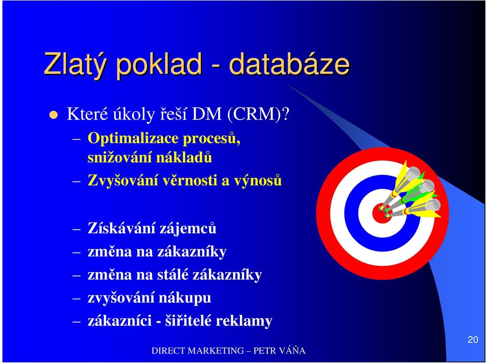 věrnosti a výnosů Získávání zájemců změna na zákazníky