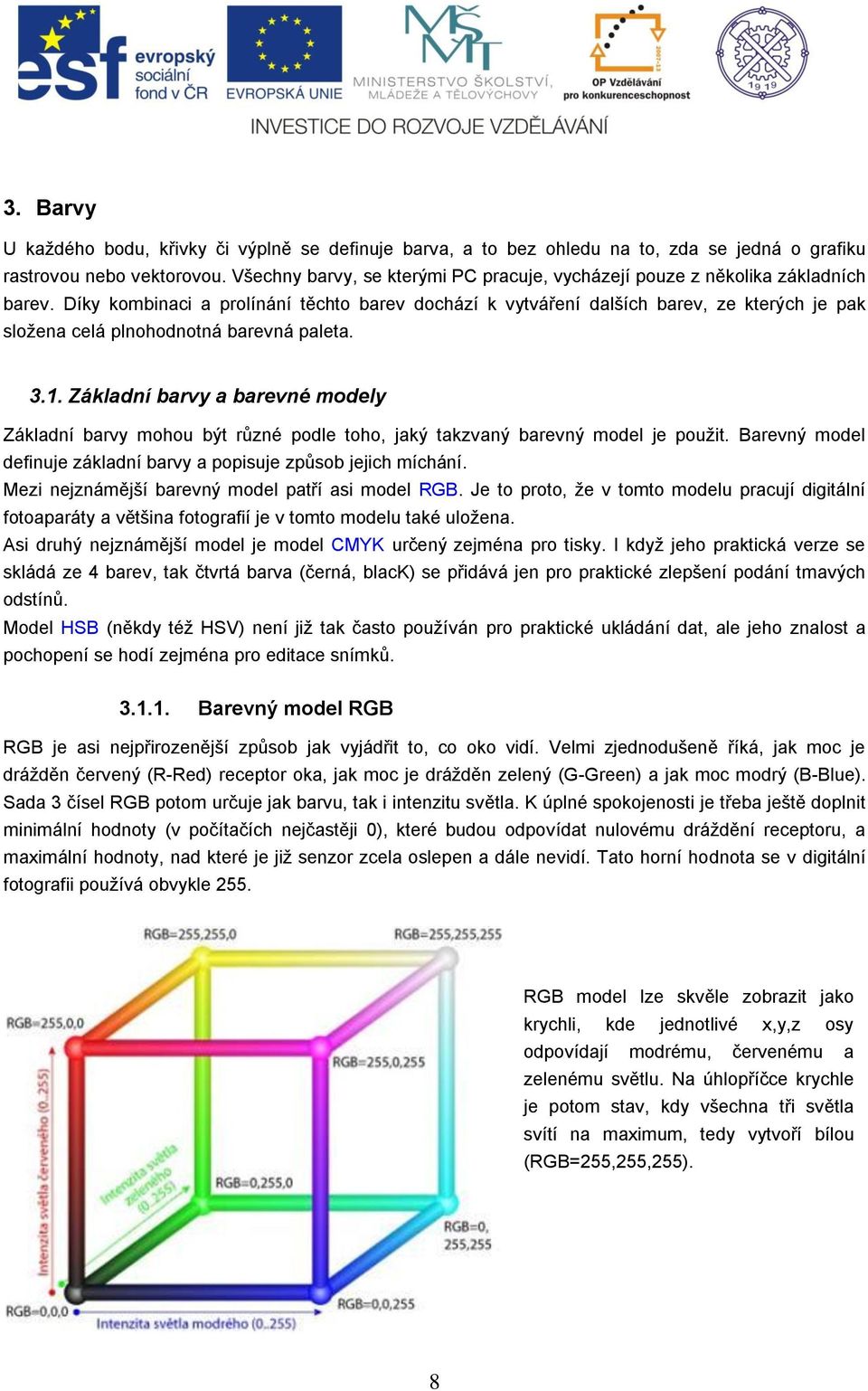 Díky kombinaci a prolínání těchto barev dochází k vytváření dalších barev, ze kterých je pak složena celá plnohodnotná barevná paleta. 3.1.
