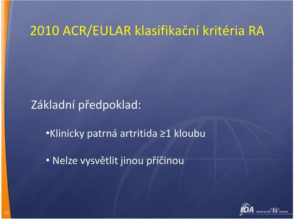 Klinicky patrná artritida 1