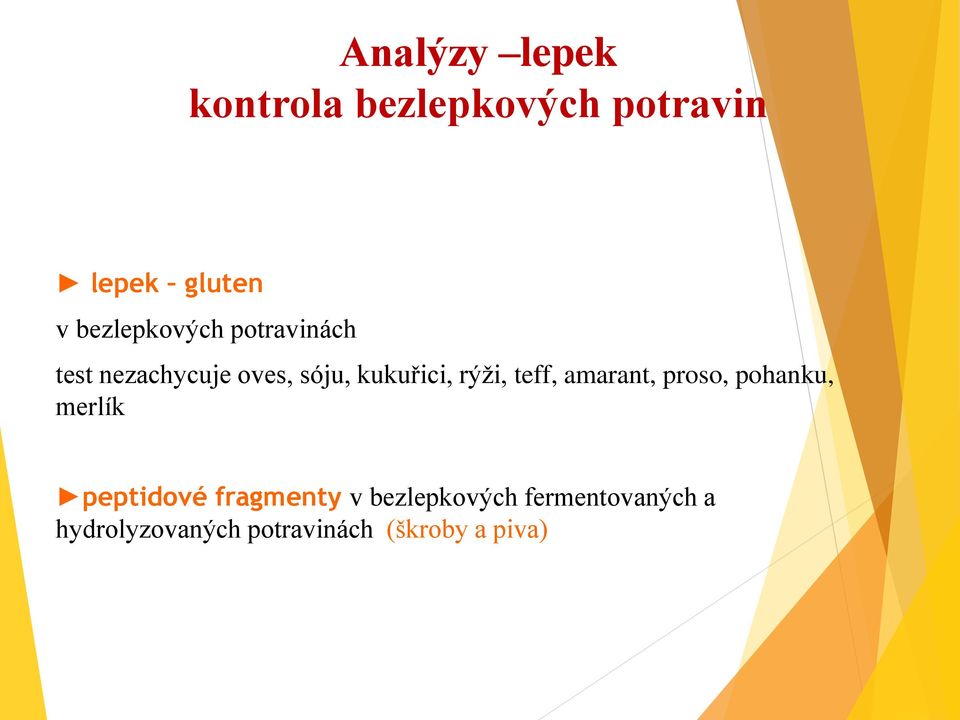 rýži, teff, amarant, proso, pohanku, merlík peptidové fragmenty v