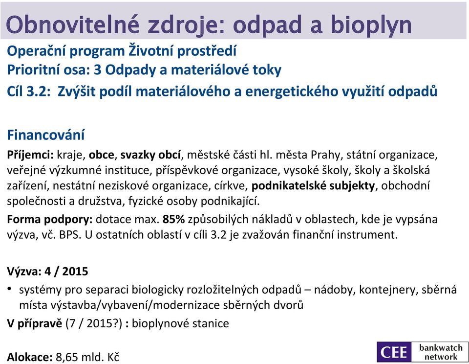 města Prahy, státní organizace, veřejné výzkumné instituce, příspěvkové organizace, vysoké školy, školy a školská zařízení, nestátní neziskové organizace, církve, podnikatelské subjekty, obchodní