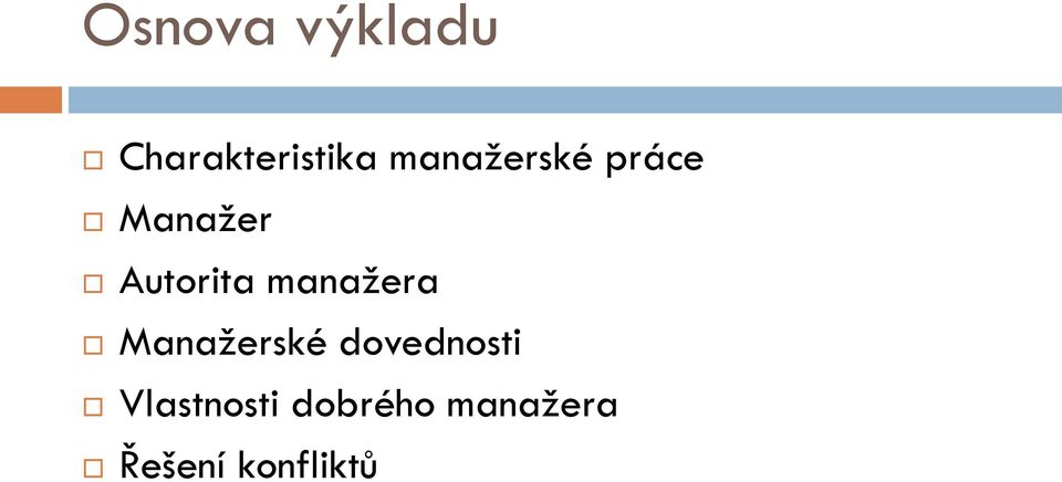 manažera Manažerské dovednosti