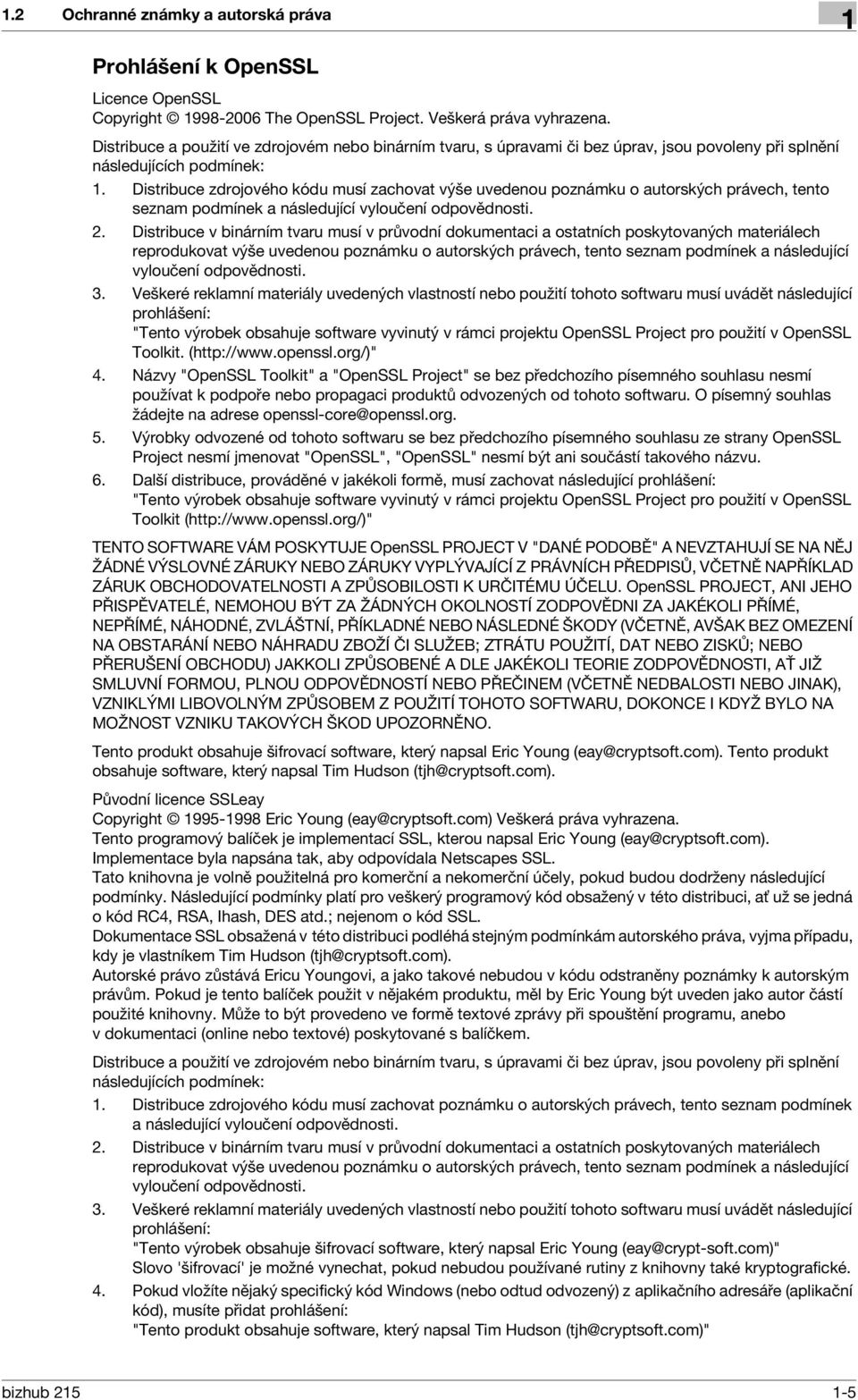 Distribuce zdrojového kódu musí zachovat výše uvedenou poznámku o autorských právech, tento seznam podmínek a následující vyloučení odpovědnosti. 2.